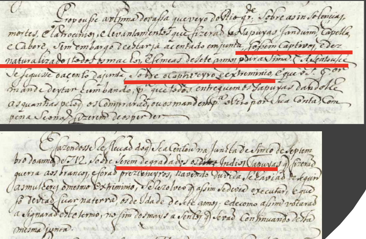 Figure 4: Minutes of the Junta das Missões de Pernambuco, July 8, 1713. National Library of Lisbon, Pombalina Collection, Cod. 115, fl. 40v.